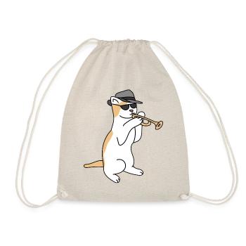 Trompettiste Cat Jazz - Sac de sport léger - nature - Devant