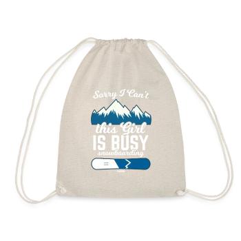 Sorry i Can´t Snowboard Girl - Turnbeutel - Natur - Vorne