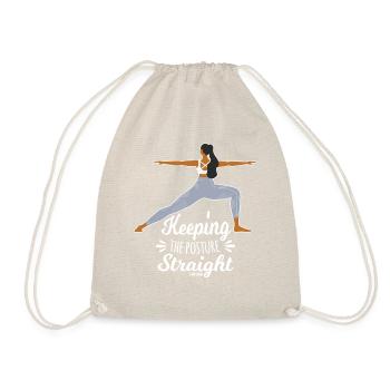 Méditation Yoga Femme Fille Tante Sports - Sac de sport léger - nature - Devant