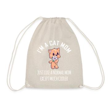 Je suis une maman chat comme une maman normale - Sac de sport léger - nature - Devant