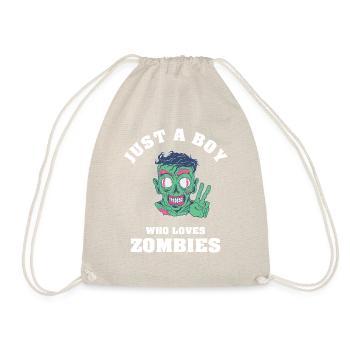 Just A Boy Who Loves Zombies - Turnbeutel - Natur - Vorne