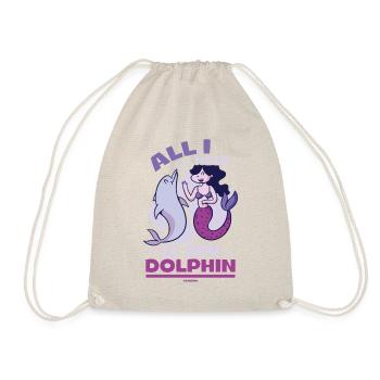 Delfin - Turnbeutel - Natur - Vorne
