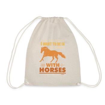 Horse Horse Lover Stallion Riding Club - Sac de sport léger - nature - Devant