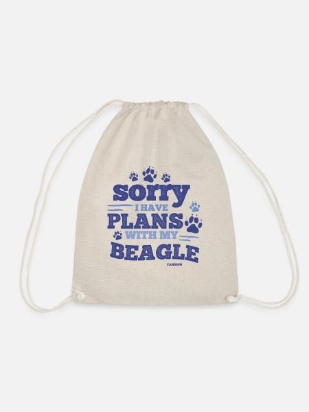Beagle Hundeliebhaber - Turnbeutel - Natur