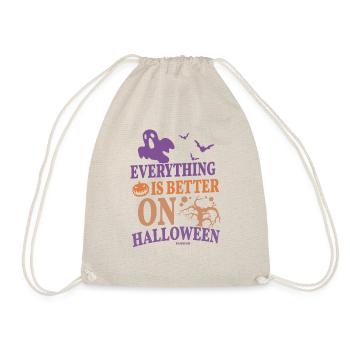 Alles ist an Halloween besser - Turnbeutel - Natur - Vorne