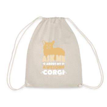 Demandez-moi quelque chose à propos de mon Corgi Welsh Pembroke - Sac de sport léger - nature - Devant