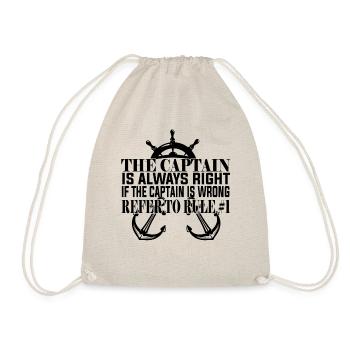 Sailing Ships Boat Captain - Drawstring Bag - nature - Front