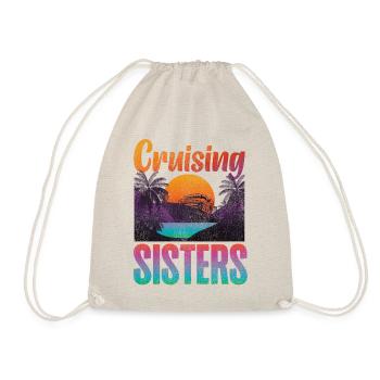 Cruise Ship Vacation Sister Girl - Drawstring Bag - nature - Front