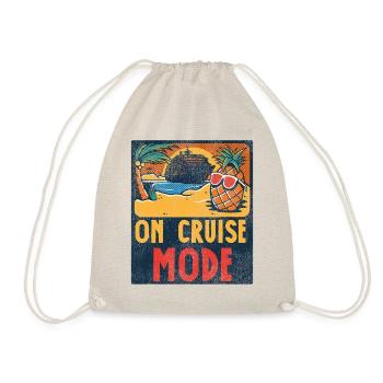 Cruise Ship Vacation Vintage On - Turnbeutel - Natur - Vorne