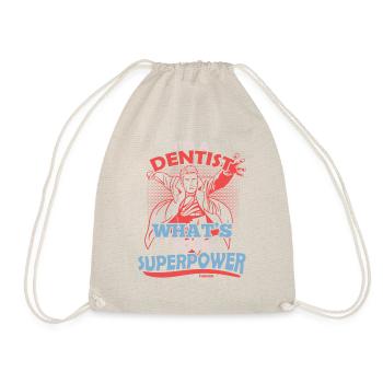 Je suis dentiste Quel est votre superpouvoir - Sac de sport léger - nature - Devant