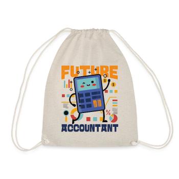 Accountant Bookkeeper Accounting - Drawstring Bag - nature - Front