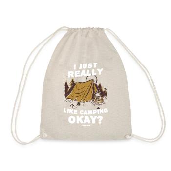 I Just Really Like Camping okay - Drawstring Bag - nature - Front