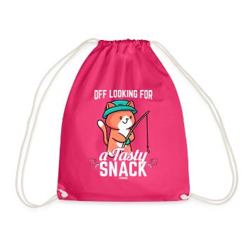 Chat de pêche Enfants Poisson - Sac de sport léger - fuchsia - Devant