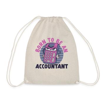 Accountant Bookkeeper Accounting - Drawstring Bag - nature - Front