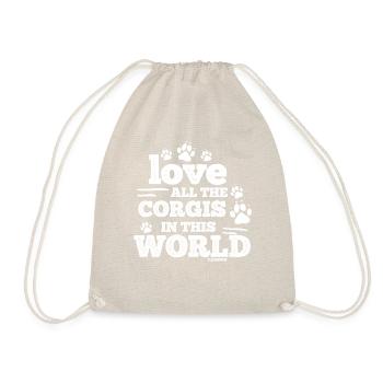 Corgi - Drawstring Bag - nature - Front
