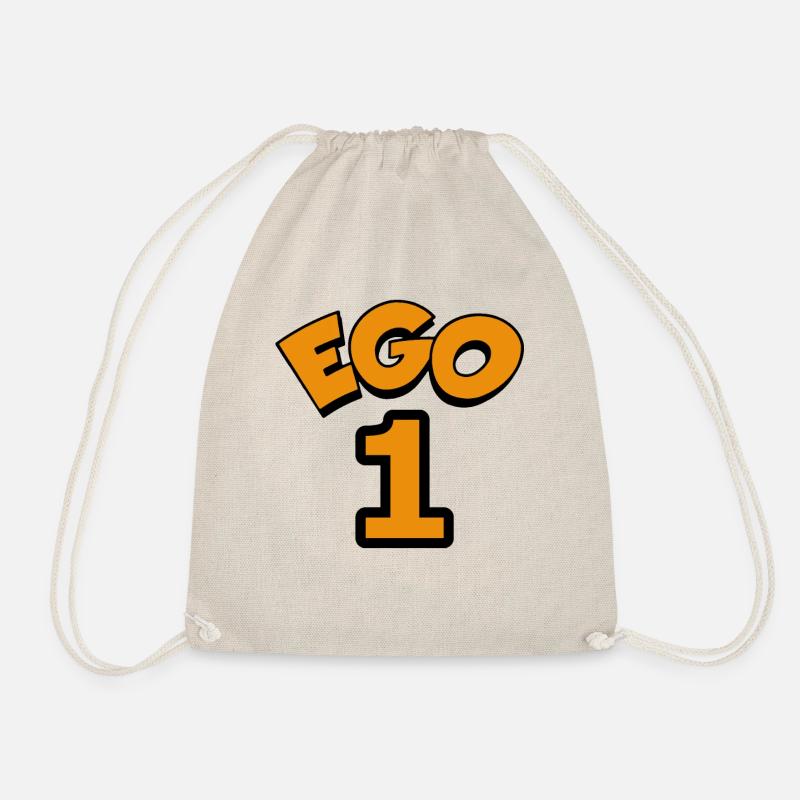 Ego 1 egoistic number one - Drawstring Bag - nature
