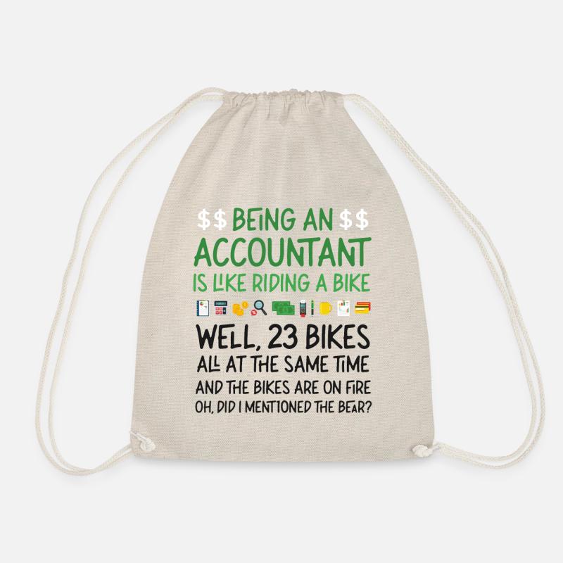 Accountant Bookkeeper Accounting - Turnbeutel - Natur