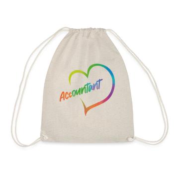 Accountant Bookkeeper Accounting - Drawstring Bag - nature - Front