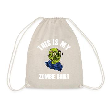 Ceci est ma chemise zombie - Sac de sport léger - nature - Devant