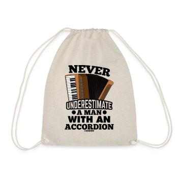 Accordéon Homme Père Grand-père - Sac de sport léger - nature - Devant