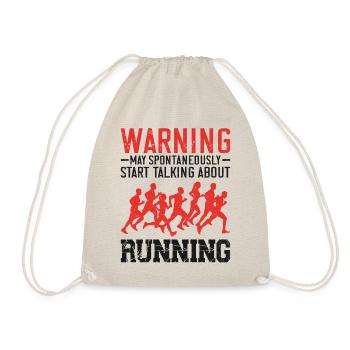 Running Runner Half Marathon - Drawstring Bag - nature - Front