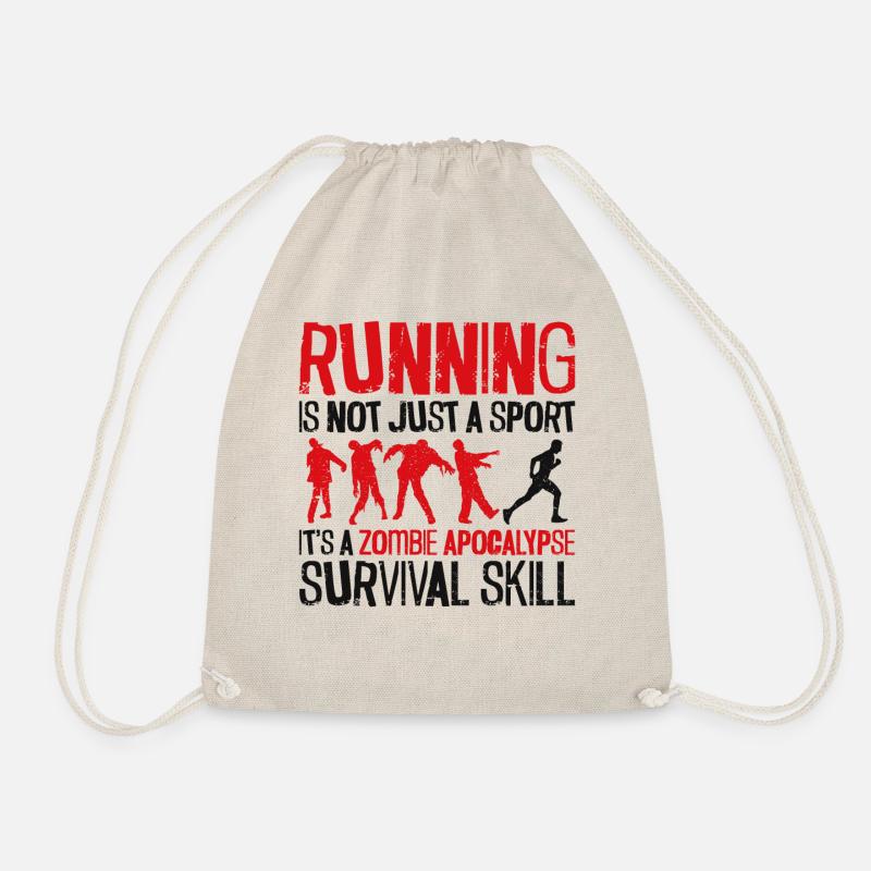 Running Runner Half Marathon - Turnbeutel - Natur
