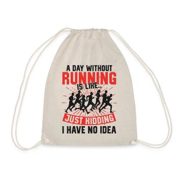 Running Runner Half Marathon - Turnbeutel - Natur - Vorne