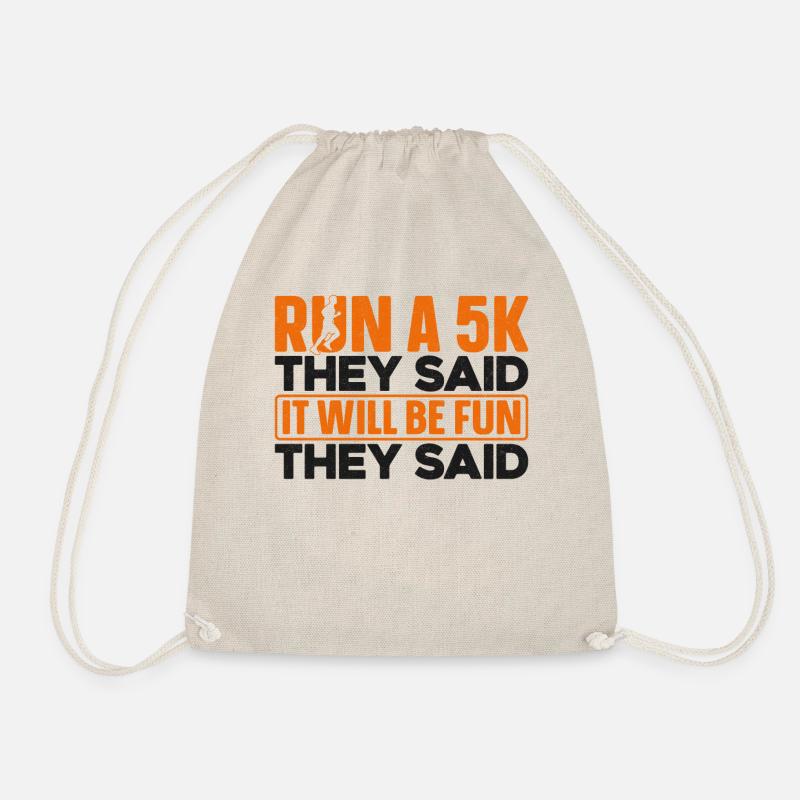 Running Runner Half Marathon - Turnbeutel - Natur