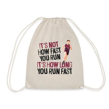 Running Runner Half Marathon - Turnbeutel - Natur - Vorne