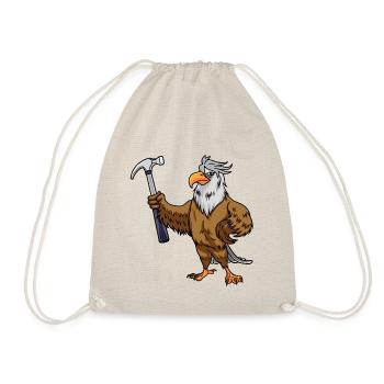 Eagle Hammer Tool Workshop Caretaker - Drawstring Bag - nature - Front
