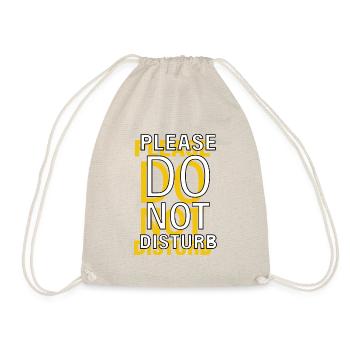 Please Do Not Disturb - nicht stören Spruch - Sac de sport léger - nature - Devant