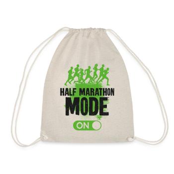 Running Runner Half Marathon - Turnbeutel - Natur - Vorne