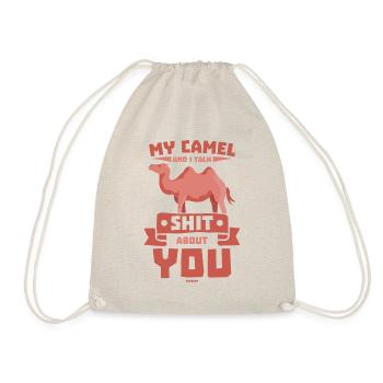 My Camel And I Talk Shit About You - Turnbeutel - Natur - Vorne