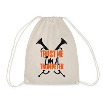Trumpet Player Trust Me I'm A - Turnbeutel - Natur - Vorne
