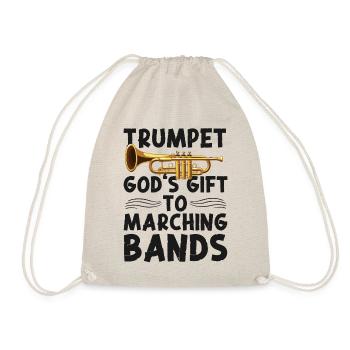 Trumpet Player Marching Band - Turnbeutel - Natur - Vorne