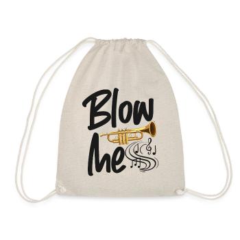 Trumpet Player Blow Me - Turnbeutel - Natur - Vorne