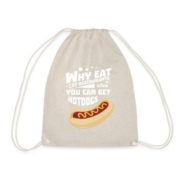 délicieux hot-dog à la moutarde dans un petit pain - Sac de sport léger - nature - Devant