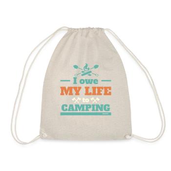 Je consacre ma vie au camping - Sac de sport léger - nature - Devant