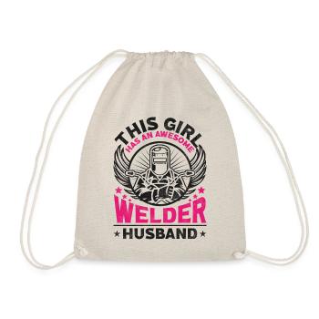 Soudeur Soudeur Femme Mari Ceci - Sac de sport léger - nature - Devant