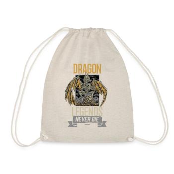 Dragon Legends Never Die - Turnbeutel - Natur - Vorne