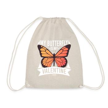 Mon papillon est mon Valentin - Sac de sport léger - nature - Devant