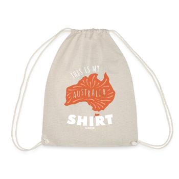 This Is My Australia Shirt - Turnbeutel - Natur - Vorne