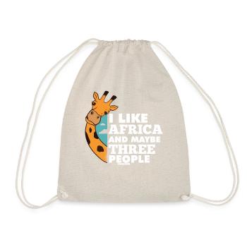 I Like Africa And Maybe Three People - Drawstring Bag - nature - Front