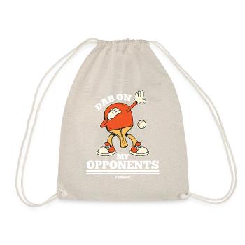 Dab On My Opponents Table Tennis - Drawstring Bag - nature - Front
