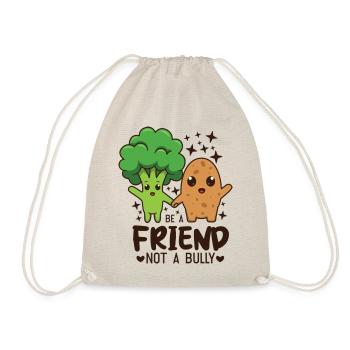 Citations d’amitié Soyez un ami pas un intimidateur Brocoli - Sac de sport léger - nature - Devant