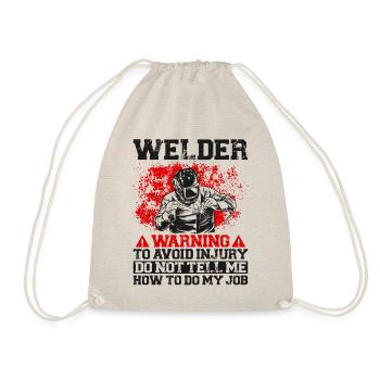 Welder Welding Vintage Welder - Turnbeutel - Natur - Vorne