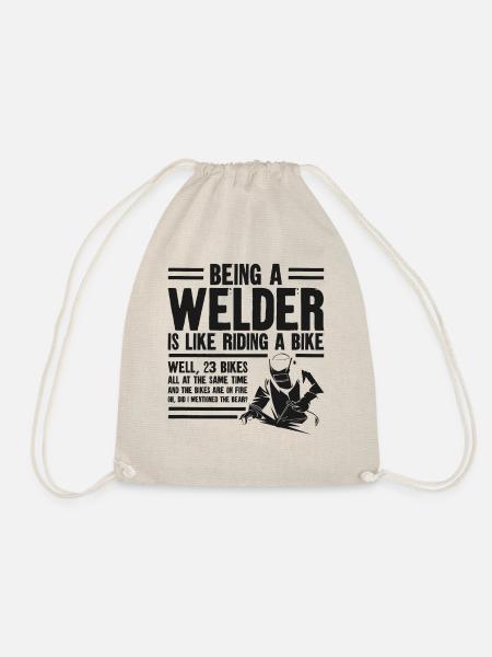 Welder Welding Vintage Being A - Turnbeutel - Natur