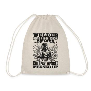 Welder Welding Vintage Welder - Turnbeutel - Natur - Vorne