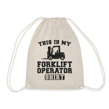 Certified Forklift Truck Operator - Drawstring Bag - nature - Front