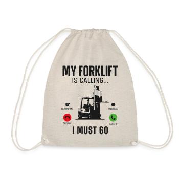 Certified Forklift Truck Operator - Drawstring Bag - nature - Front